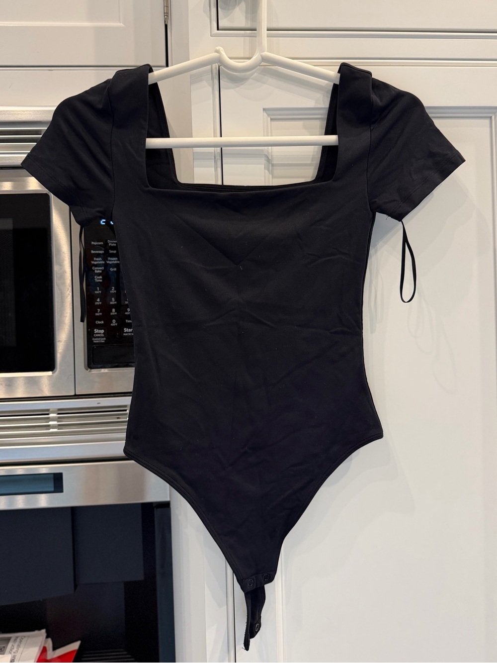 Babaton Contour Black Square-Neck Bodysuit